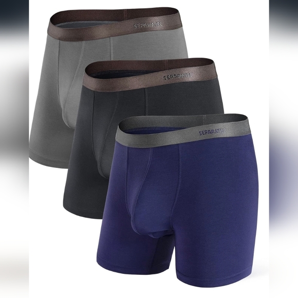 NWT Separatec Mens Bamboo Moisture Wicking Breathable Pouch Boxer Briefs - Picture 1 of 10